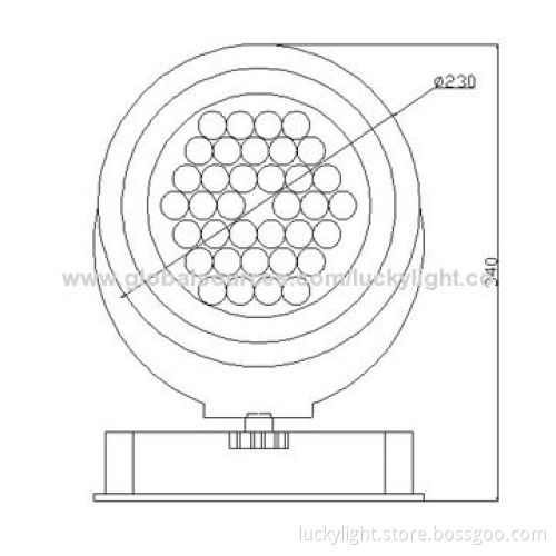 36W High-power LED Flood Light from LED Manufacture, with Aluminum Alloy Body and PMMA/Glass